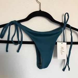 MIDORI BLUE STRING SIDE TIE BOTTOMS